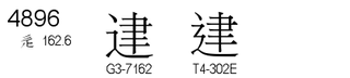 U+4896